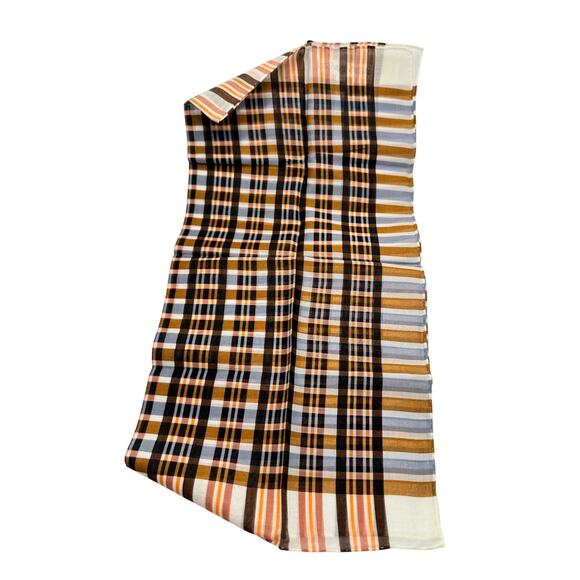 Yves Saint Laurent Copper Vintage Handkerchief / Pocket Square / Small Scarf 18" - Picture 7 of 9